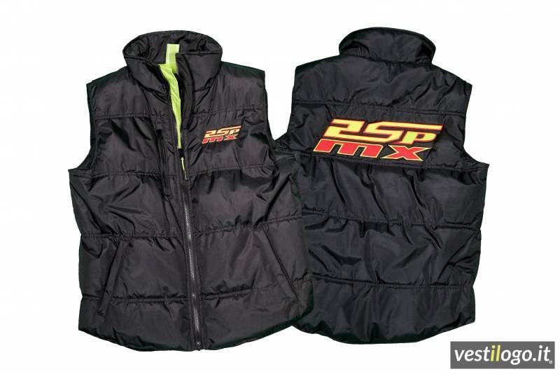 Gilet Ricamato con Applicazione Team Corse